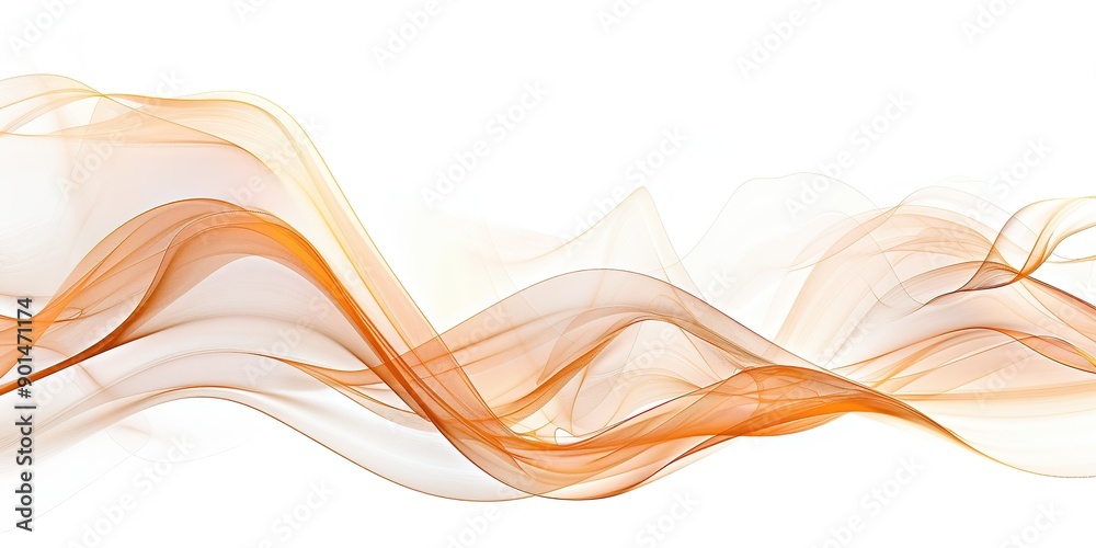 Soft Flowing Wave of Light Orange and Gold Lines on White Background, Creating Elegant Abstract Design with Subtle Gradients and Gentle Curves Soft Flowing Wave of Light Orange and Gold Lines on White Background, Creating Elegant Abstract Design with Subtle Gradients and Gentle Curves