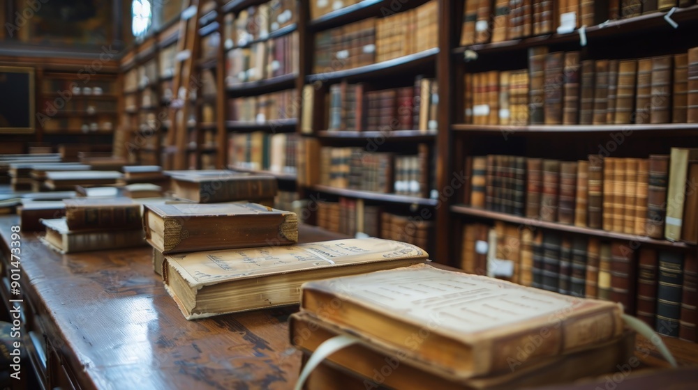 Fototapeta premium Write about the educational programs offered by document archives. Describe workshops, exhibitions, and outreach initiatives,