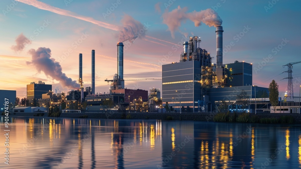 Renewable Revolution Futuristic Energy Complex Achieving Sustainability Through Virtual Innovation and EcoRatings in the Twilight Hours Renewable Revolution Futuristic Energy Complex Achieving Sustainability Through Virtual Innovation and EcoRatings in the Twilight Hours