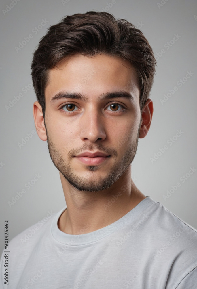 Portrait view of a regular Artist , candid, social media, avatar image, plain solid background Portrait view of a regular Artist , candid, social media, avatar image, plain solid background