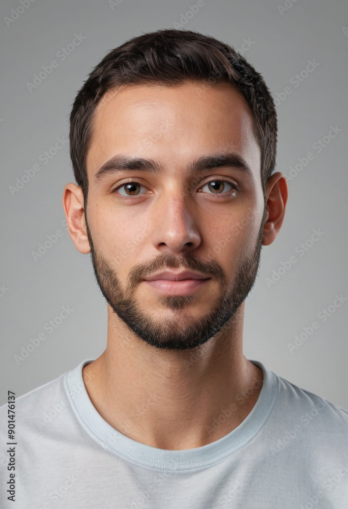 Portrait view of a regular Designer , candid, social media, avatar image, plain solid background Portrait view of a regular Designer , candid, social media, avatar image, plain solid background