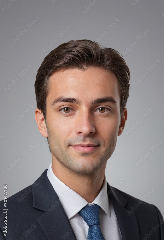 Portrait view of a regular Hotel Manager , candid, social media, avatar image, plain solid background Portrait view of a regular Hotel Manager , candid, social media, avatar image, plain solid background