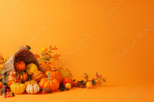 Bountiful Thanksgiving Harvest, Autumnal, Festive and Gratitude photo