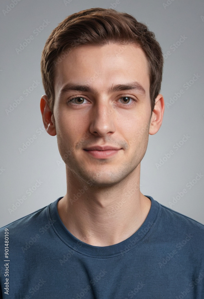 Portrait view of a regular Web Developer , candid, social media, avatar image, plain solid background Portrait view of a regular Web Developer , candid, social media, avatar image, plain solid background