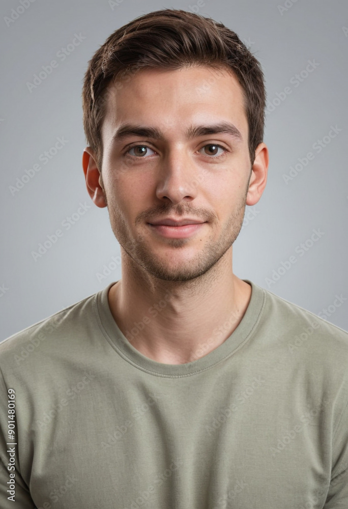 Portrait view of a regular Web Developer , candid, social media, avatar image, plain solid background Portrait view of a regular Web Developer , candid, social media, avatar image, plain solid background