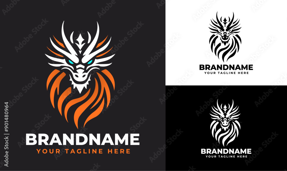 Simple Dragon Logo Design Template Simple Dragon Logo Design Template