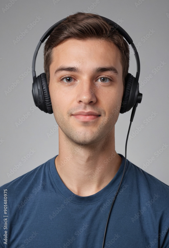 Portrait view of a regular Broadcast Technician , candid, social media, avatar image, plain solid background Portrait view of a regular Broadcast Technician , candid, social media, avatar image, plain solid background