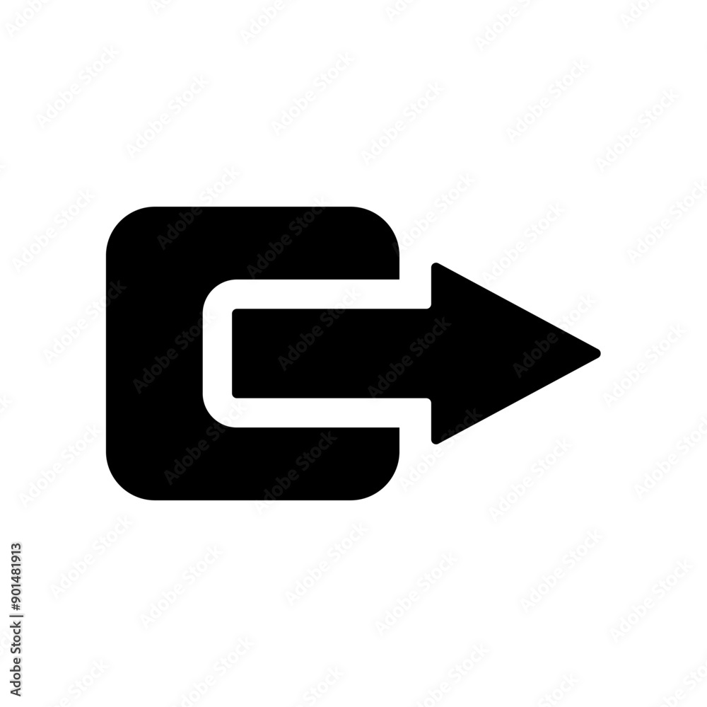 sign out icon. vector isolated on white background, simple and modern design. sign out icon. vector isolated on white background, simple and modern design.