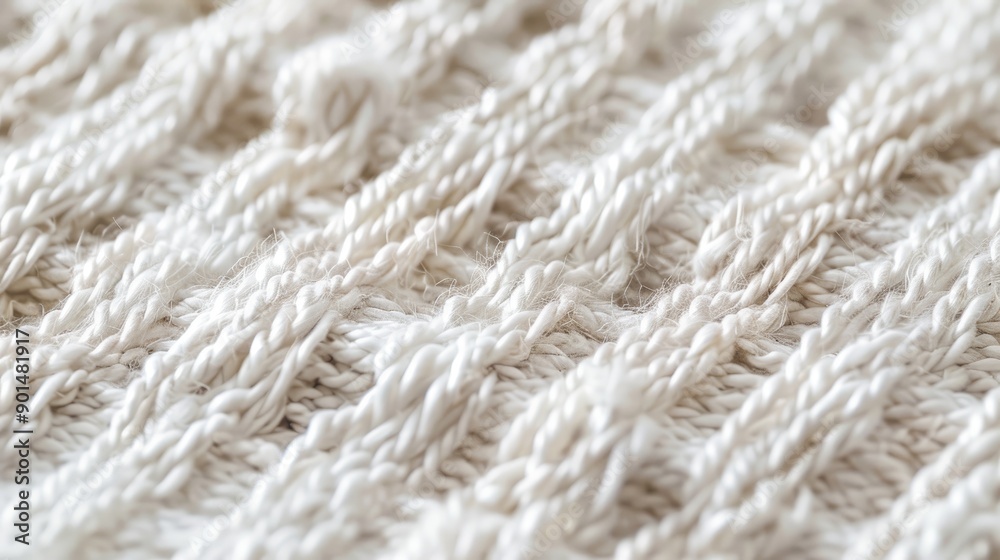 Detailed view of white woven textile pattern Detailed view of white woven textile pattern