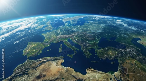 Fototapeta Naklejka Na Ścianę i Meble -  Europe from Space