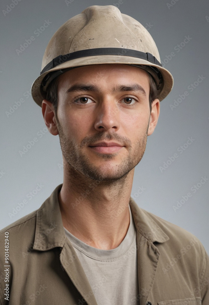 Portrait view of a regular Geologist , candid, social media, avatar image, plain solid background Portrait view of a regular Geologist , candid, social media, avatar image, plain solid background