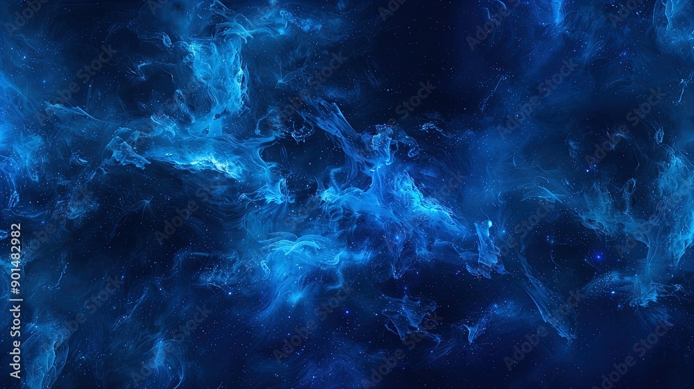 Abstract Blue Smoke on Dark Background for Modern Art or Tech Design Abstract Blue Smoke on Dark Background for Modern Art or Tech Design