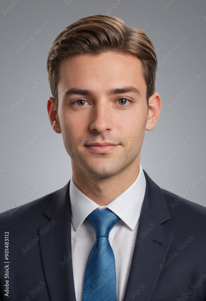 Portrait view of a regular Loan Officer , candid, social media, avatar image, plain solid background Portrait view of a regular Loan Officer , candid, social media, avatar image, plain solid background