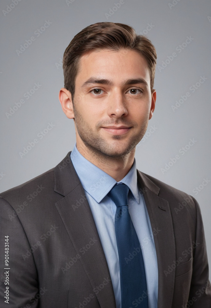Portrait view of a regular Loan Officer , candid, social media, avatar image, plain solid background Portrait view of a regular Loan Officer , candid, social media, avatar image, plain solid background