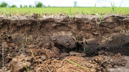 Soil Erosion: The degradation of soil caused by the removal of topsoil through water, wind, or farming, leading to reduced land fertility and increased erosion risks.
