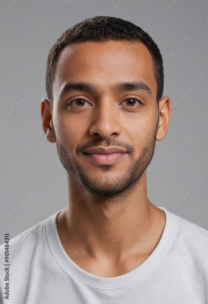 Portrait view of a regular Granthi , candid, social media, avatar image, plain solid background Portrait view of a regular Granthi , candid, social media, avatar image, plain solid background