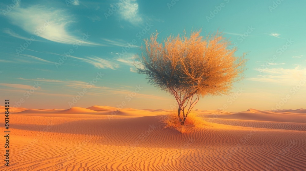 Desertification The gradual process of land degradation where fertile areas desert
