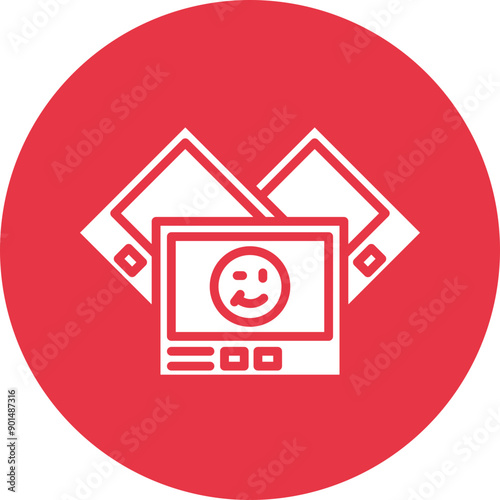 Photography glyph circle icon