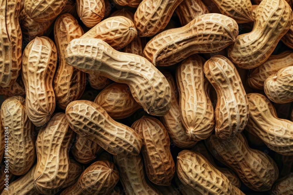 Peanuts Falling Out of Burlap Sack Peanuts Falling Out of Burlap Sack