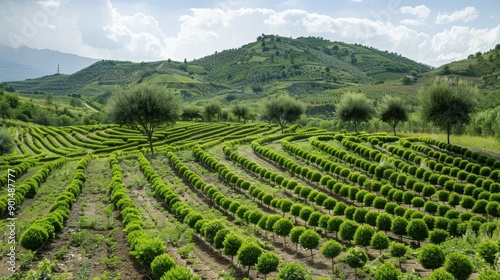 Wallpaper Mural Agroforestry: A method of agriculture where trees and shrubs are planted among crops, supporting soil fertility, reducing erosion, and fostering ecological diversity.
 Torontodigital.ca