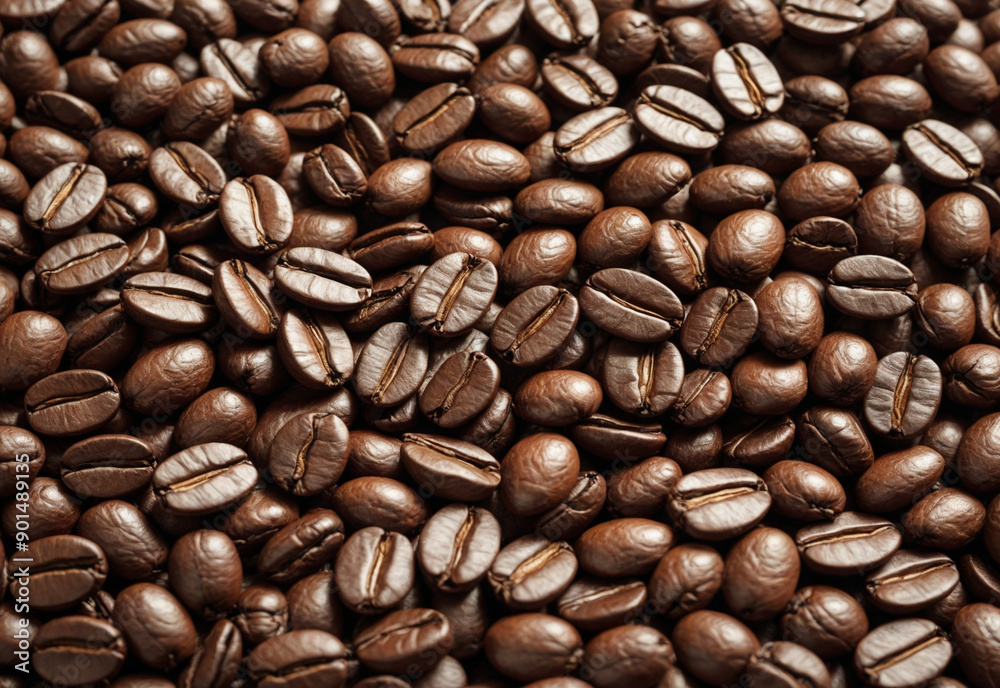 Coffee brown beans background, The beans are the pits inside the red or purple fruit of the plant. Coffee brown beans background, The beans are the pits inside the red or purple fruit of the plant.