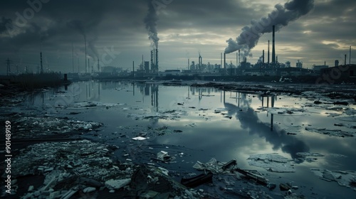 Pollutants: Substances introduced into the environment that cause contamination of air, water, or soil, resulting in ecological damage and health hazards.
 photo