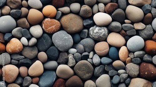 River Stones Texture Background