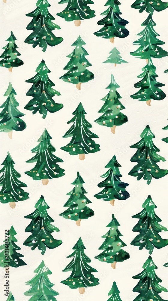 Fototapeta premium Christmas tree pattern plant backgrounds celebration.