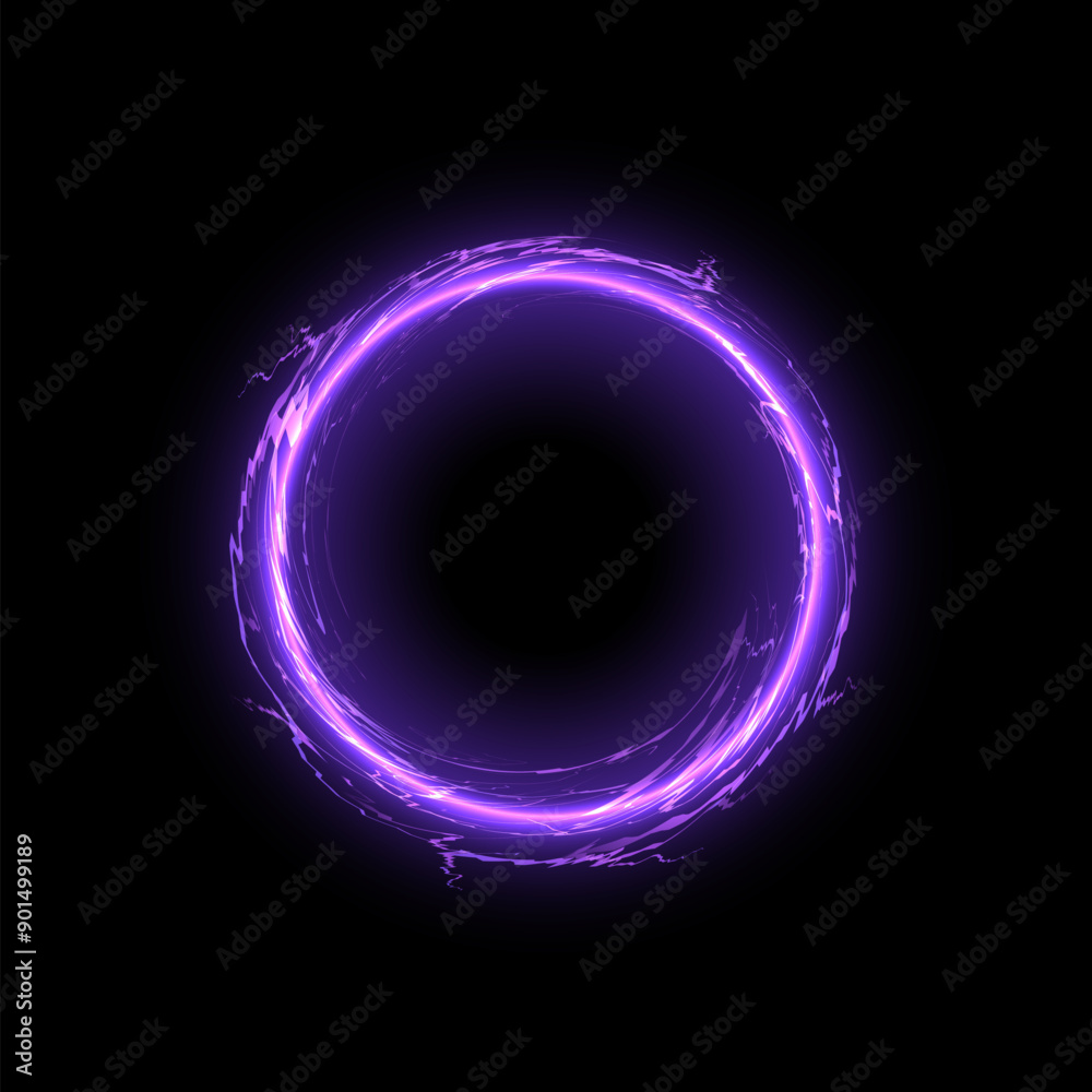 Electric purple ring vector illustration Electric purple ring vector illustration