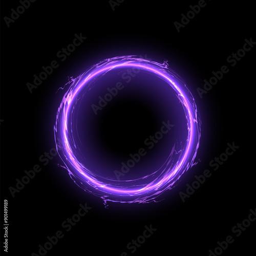 Electric purple ring vector illustration
