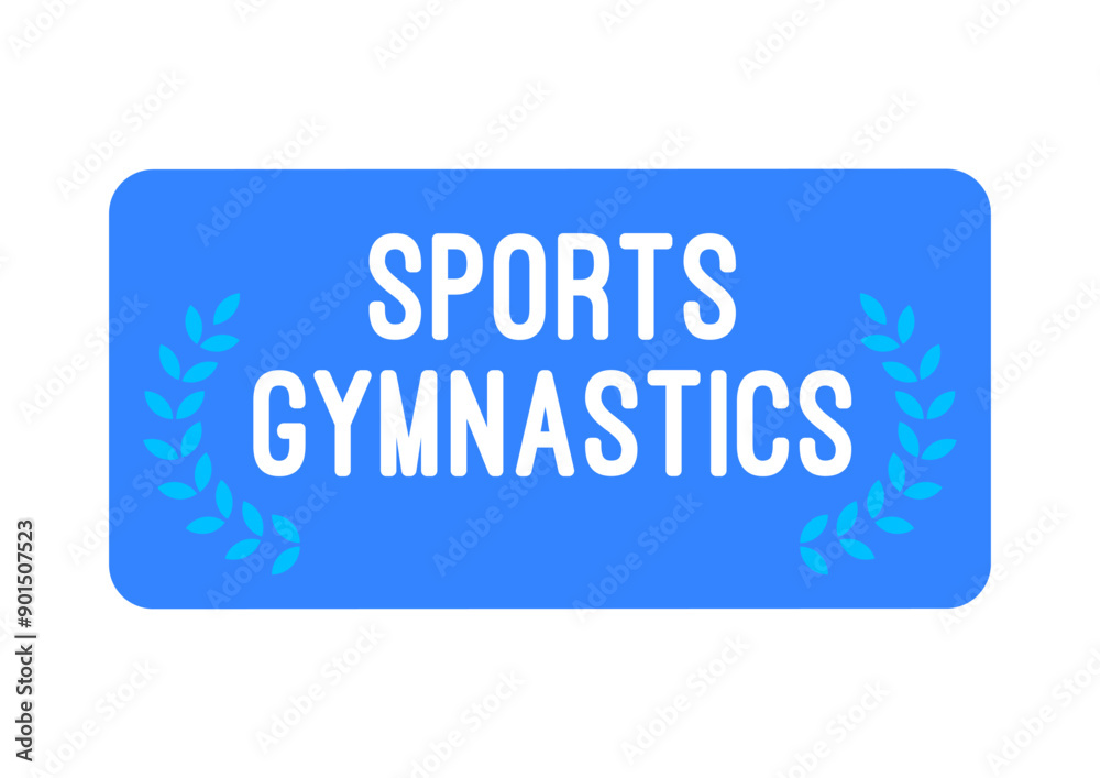 Sports gymnastics sticker, brand, sport Sports gymnastics sticker, brand, sport