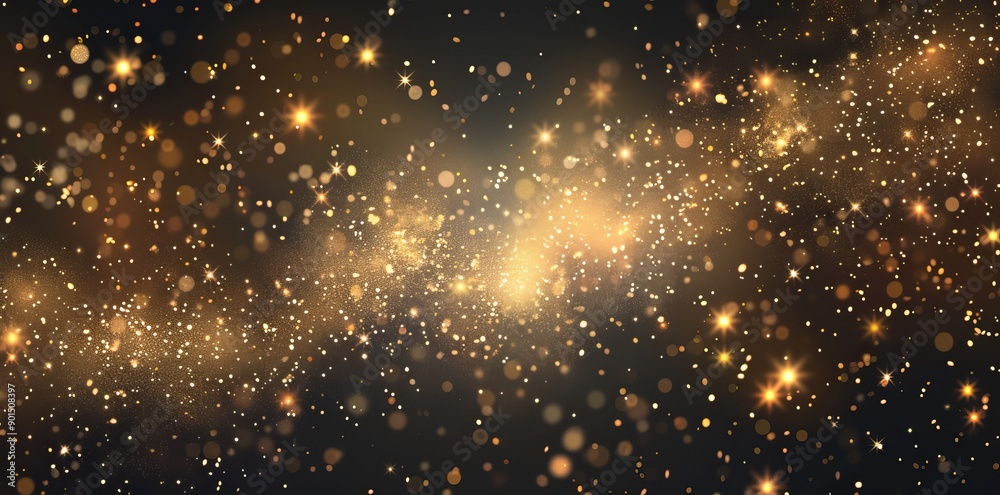 A bright Christmas background design with glittery particles in a bokeh light effect. A modern design with bright light dust background. A bright Christmas background design with glittery particles in a bokeh light effect. A modern design with bright light dust background.