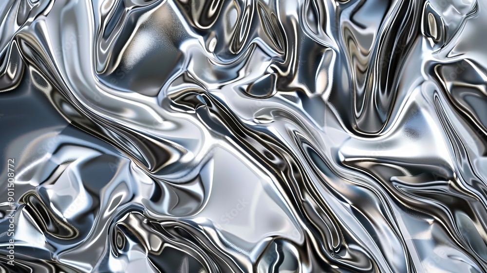 Featuring a chrome effect wave background in an abstract design. Featuring a chrome effect wave background in an abstract design.