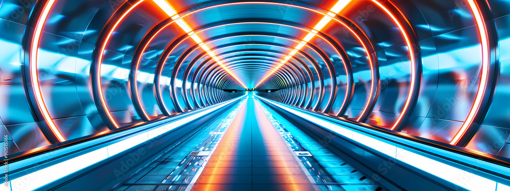 Futuristic Light Tunnel Futuristic Light Tunnel