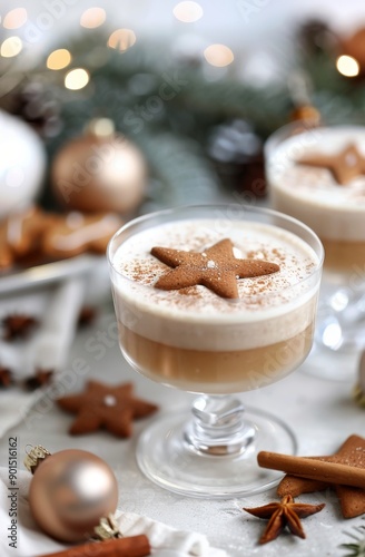 Eggnog With Gingerbread Cookies for the Holidays