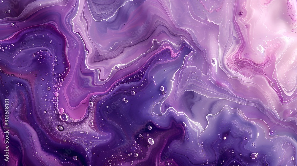 Obraz premium Ethereal Purple Swirls: A Mesmerizing Abstract Design