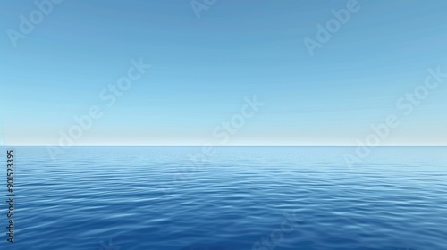 A serene blue water background, capturing the calm and tranquil essence of clear, still waters.