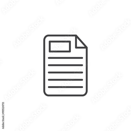 Content icon isolated on white background