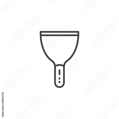 Putty knife icon isolated on white background