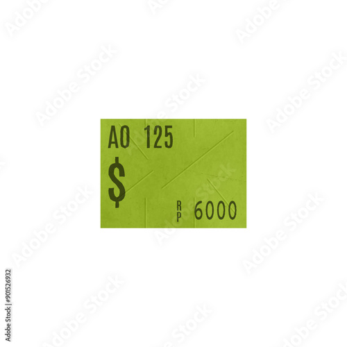 Vintage price sticker vector illustration