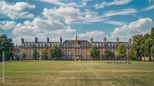 Historic Royal Hospital Chelsea in London, serving as a retirement home for British Army veterans photo