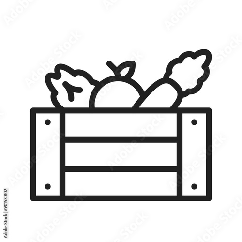 Vegetables  icon vector image. Suitable for mobile application web application and print media.
