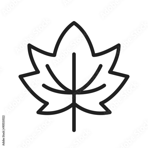 Autumn Leaf  icon vector image. Suitable for mobile application web application and print media.