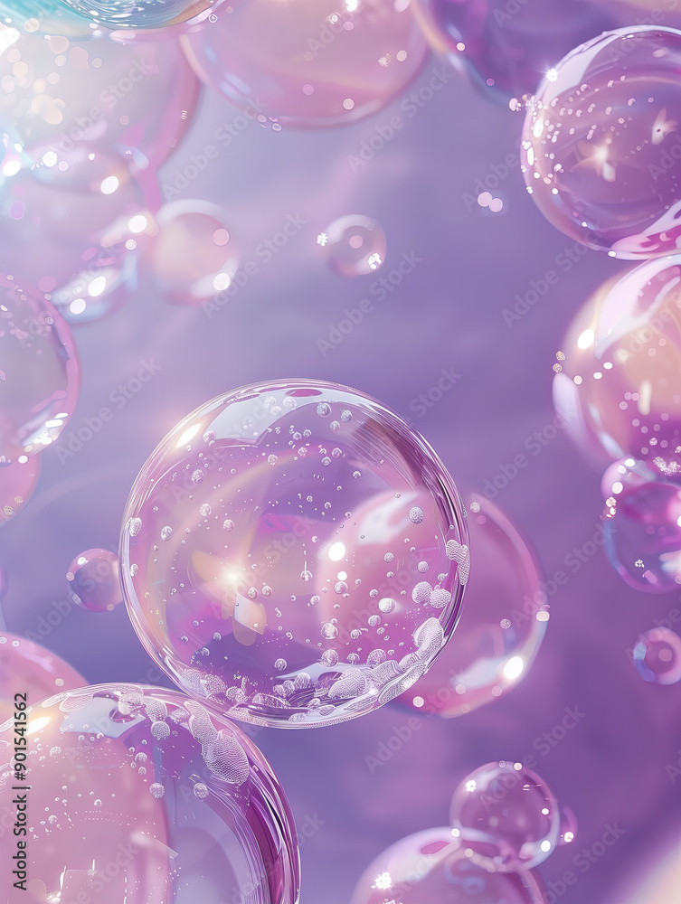 Purple round water droplets, glitter bubbles. Purple round water droplets, glitter bubbles.