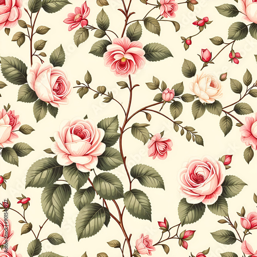 seamless pattern with flowers
