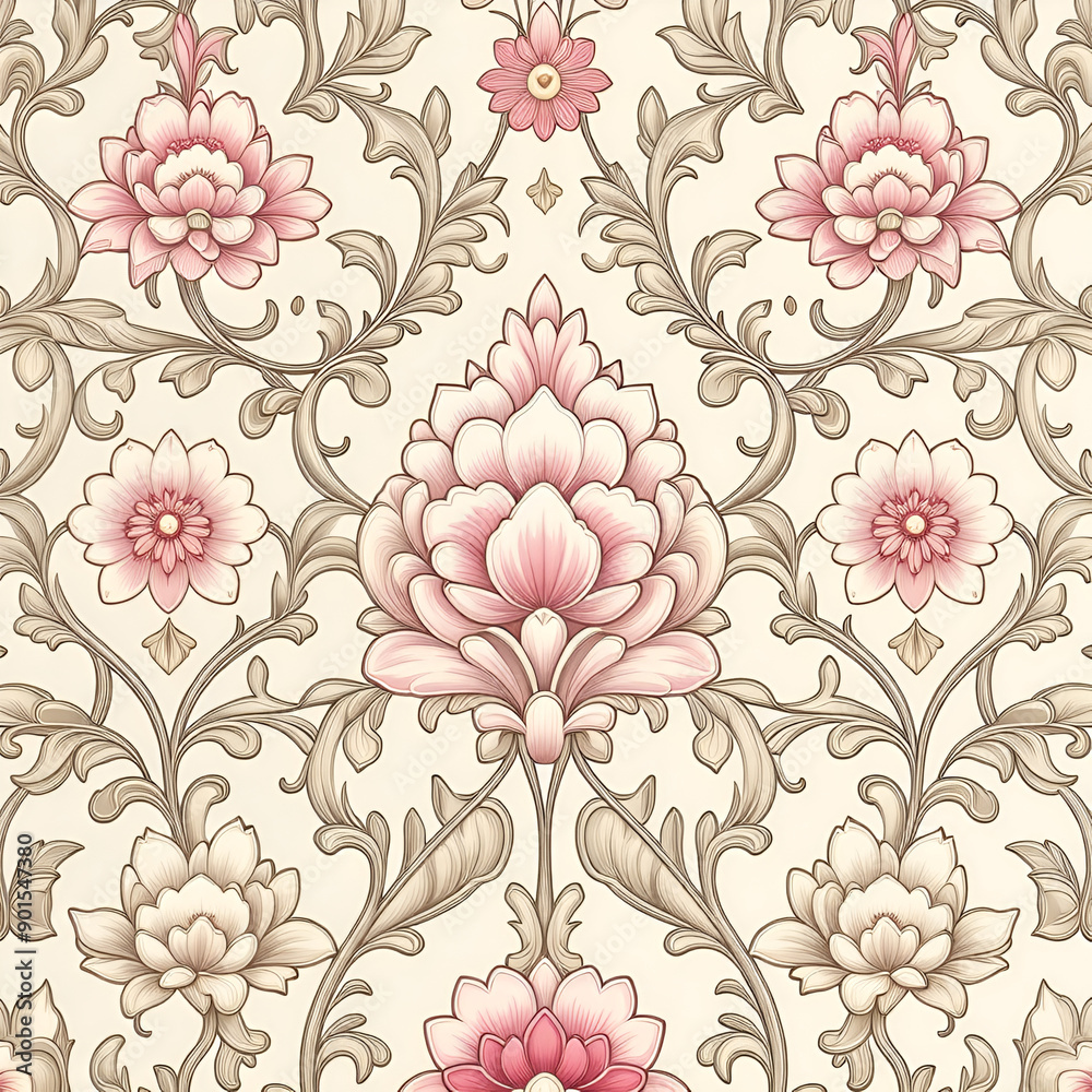 Obraz premium seamless pattern with flowers