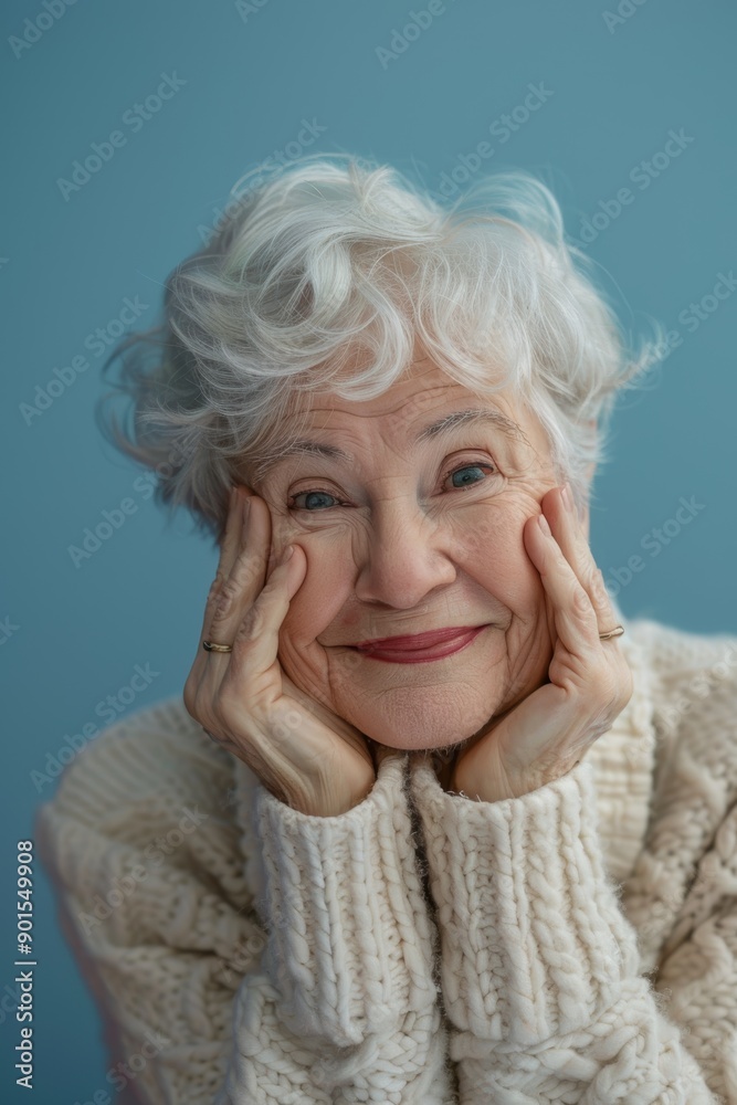 Natural anti-aging cosmetics, facial skin shine, and dermatology treatment satisfy senior beauty women. Medical, aesthetic, and geriatric model with luxury makeup Natural anti-aging cosmetics, facial skin shine, and dermatology treatment satisfy senior beauty women. Medical, aesthetic, and geriatric model with luxury makeup