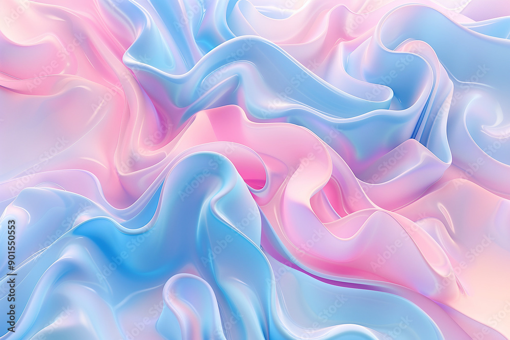 Fototapeta premium abstract colourful background with waves and gradient colors. AI Generated