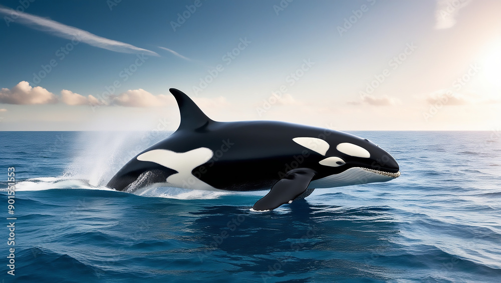 Fototapeta premium Majestic Orca in the Ocean