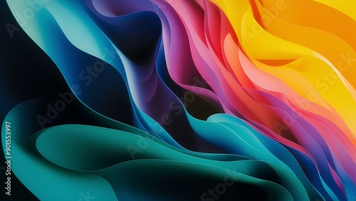 Wallpaper Mural Colorful gradient graphic background wallpaper Torontodigital.ca